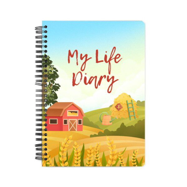 Notebook with Colorful Cute My Life Diary Book Cover