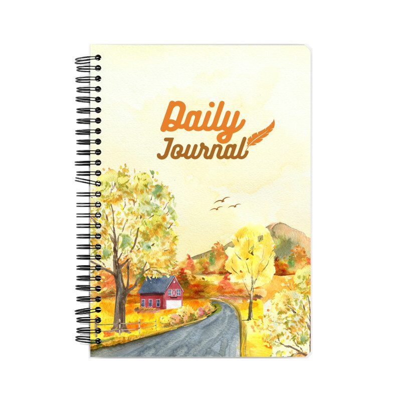 Notebook with Autumn Diary Journal Theme Cover - Fashion Greet