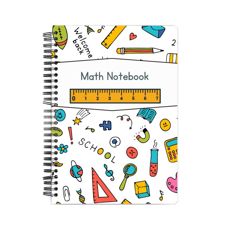 Notebook with Math Notebook Cover - Fashion Greet