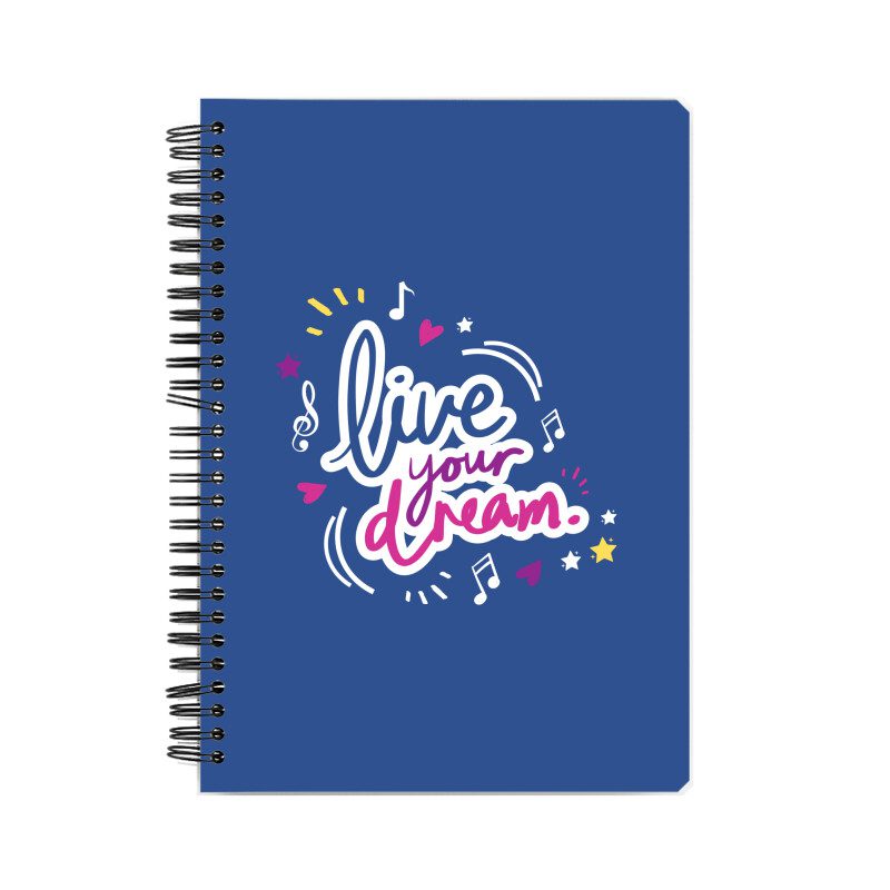Notebook with Live Your Dream Cover - Fashion Greet Notebook with Live Your Dream Cover - Fashion Greet