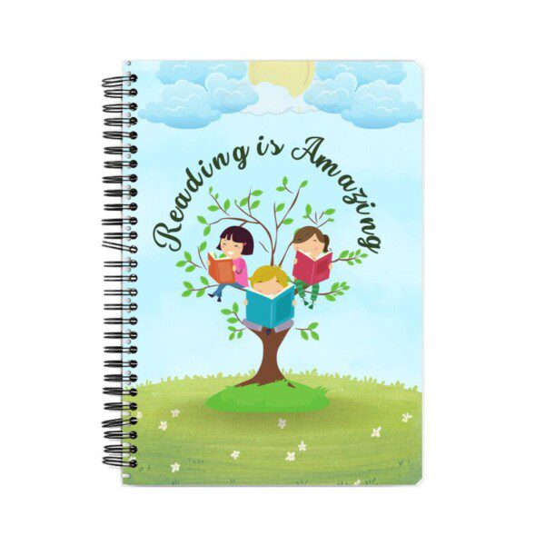 Notebook with Reading is Amazing Cover