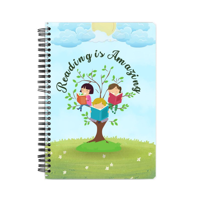 Notebook with Reading is Amazing Cover - Fashion Greet