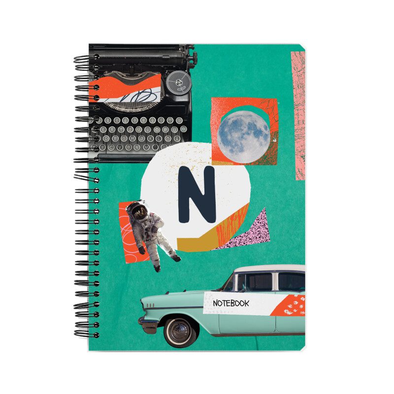 Notebook with Cutout Monogram Cover - Fashion Greet Notebook with Cutout Monogram Cover - Fashion Greet