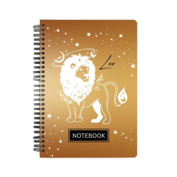 Notebook with Leo Zodiac Cover