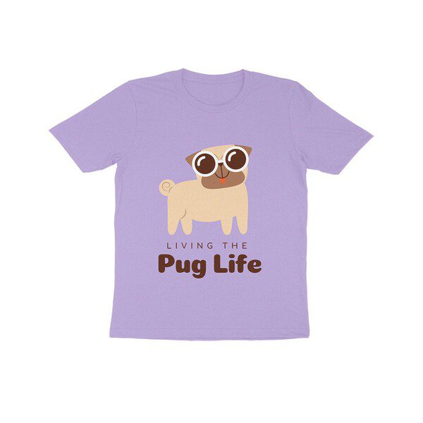 Kids T-Shirt Living the Pug Life