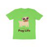 Kids T-Shirt Living the Pug Life - Fashion Greet
