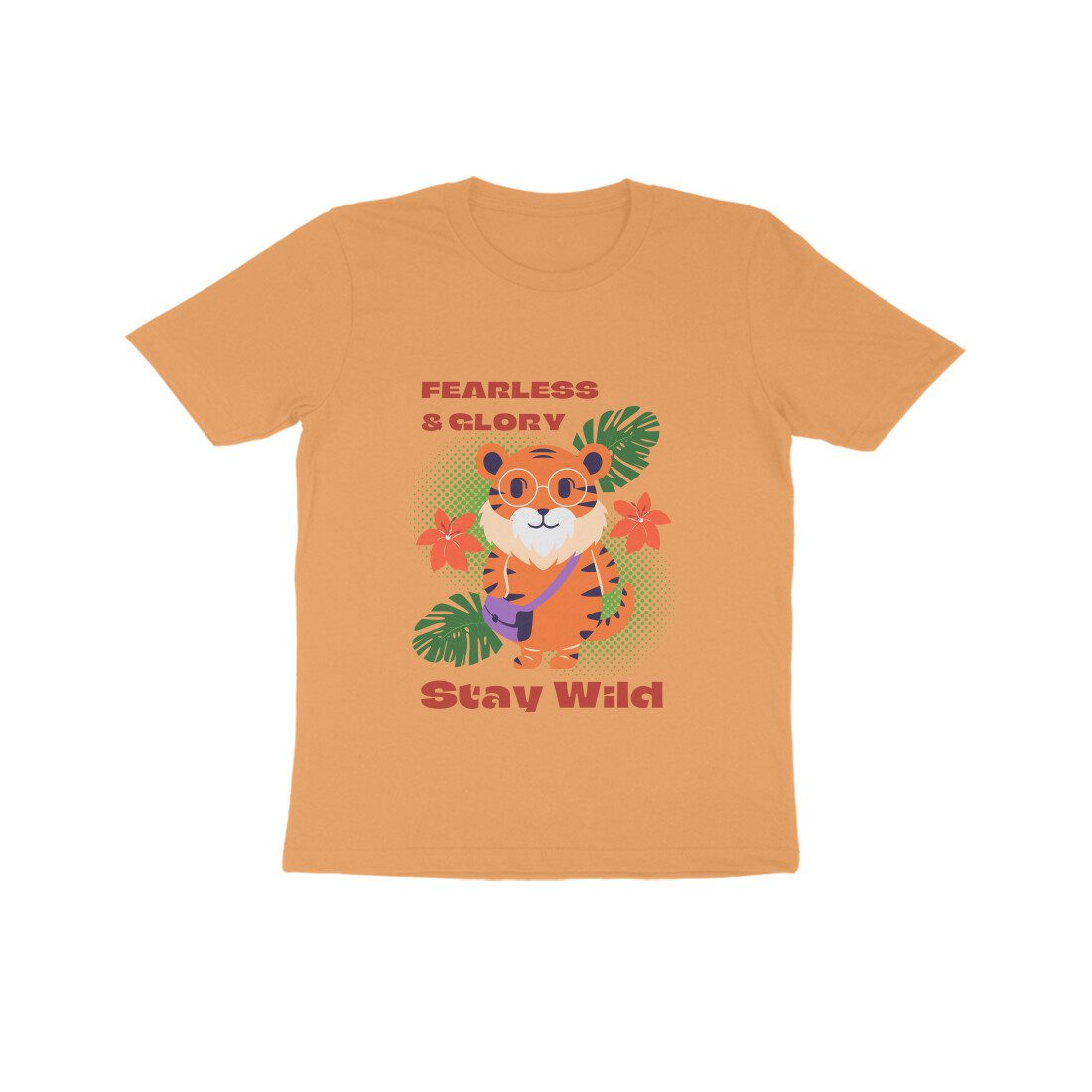 Kids Stay Wild with Fearless & Glory Tiger T-Shirt - Fashion Greet