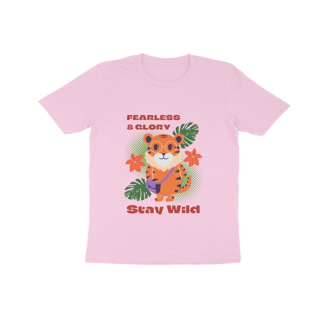 Kids Stay Wild with Fearless & Glory Tiger T-Shirt - Fashion Greet