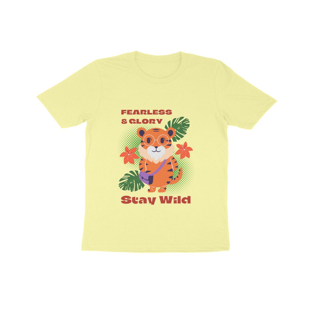 Kids Stay Wild with Fearless & Glory Tiger T-Shirt - Fashion Greet