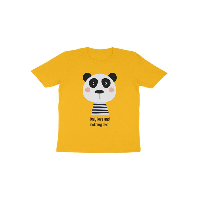 Toddler’s Cute Panda Love Only T-Shirt - Fashion Greet