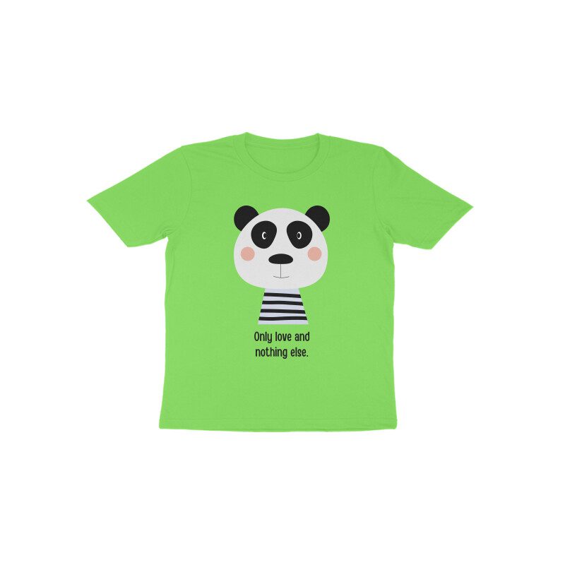 Toddler’s Cute Panda Love Only T-Shirt - Fashion Greet