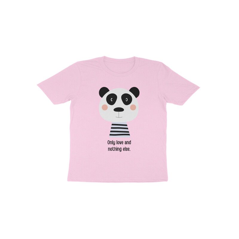 Toddler’s Cute Panda Love Only T-Shirt - Fashion Greet
