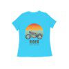 Women’s Rider T-shirt with Born to Ride Quote - Fashion Greet