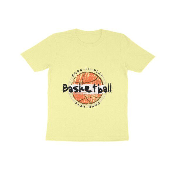 Kids Basket Ball T-Shirt with Born to Play Quote