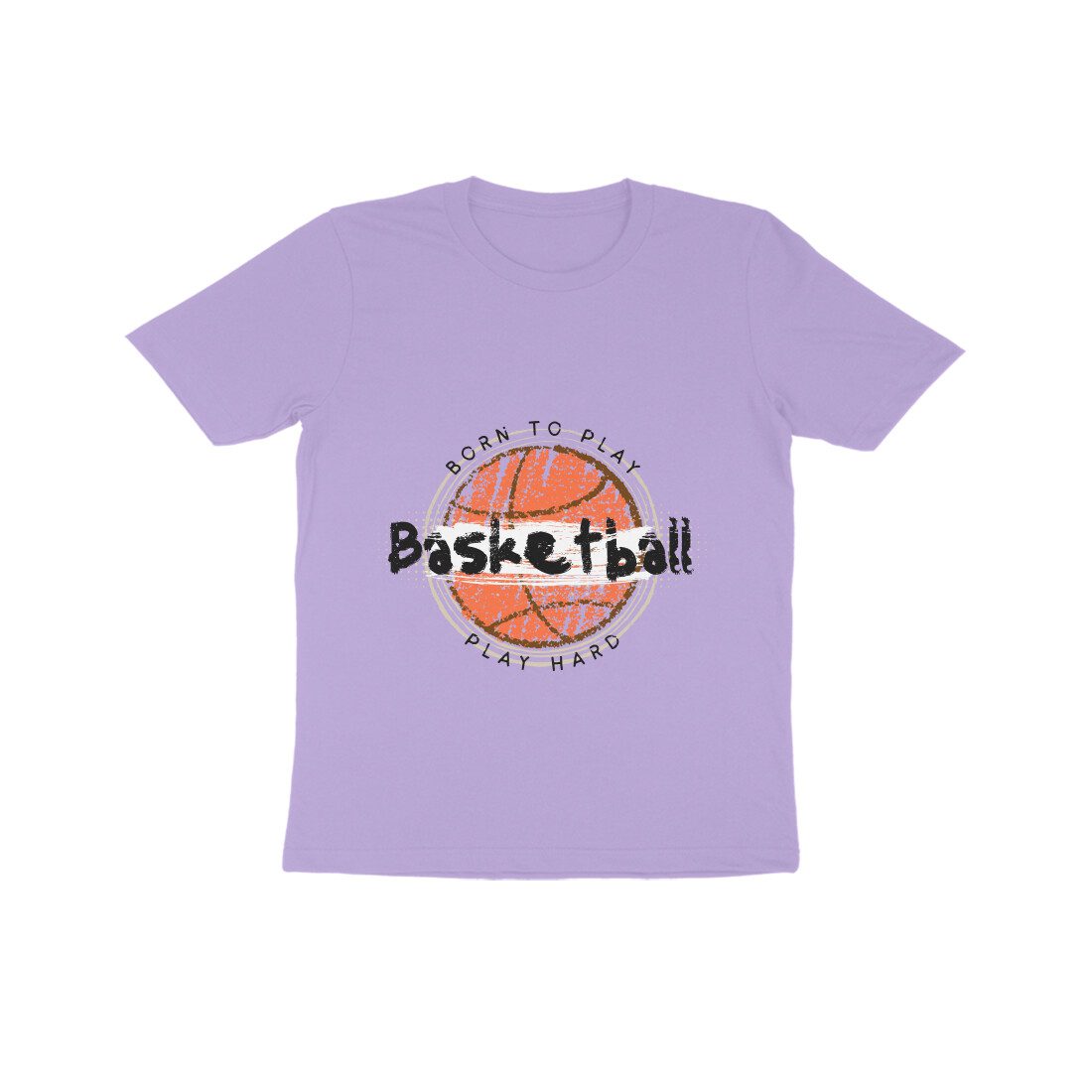 Kids Basket Ball T-Shirt with Born to Play Quote - Fashion Greet