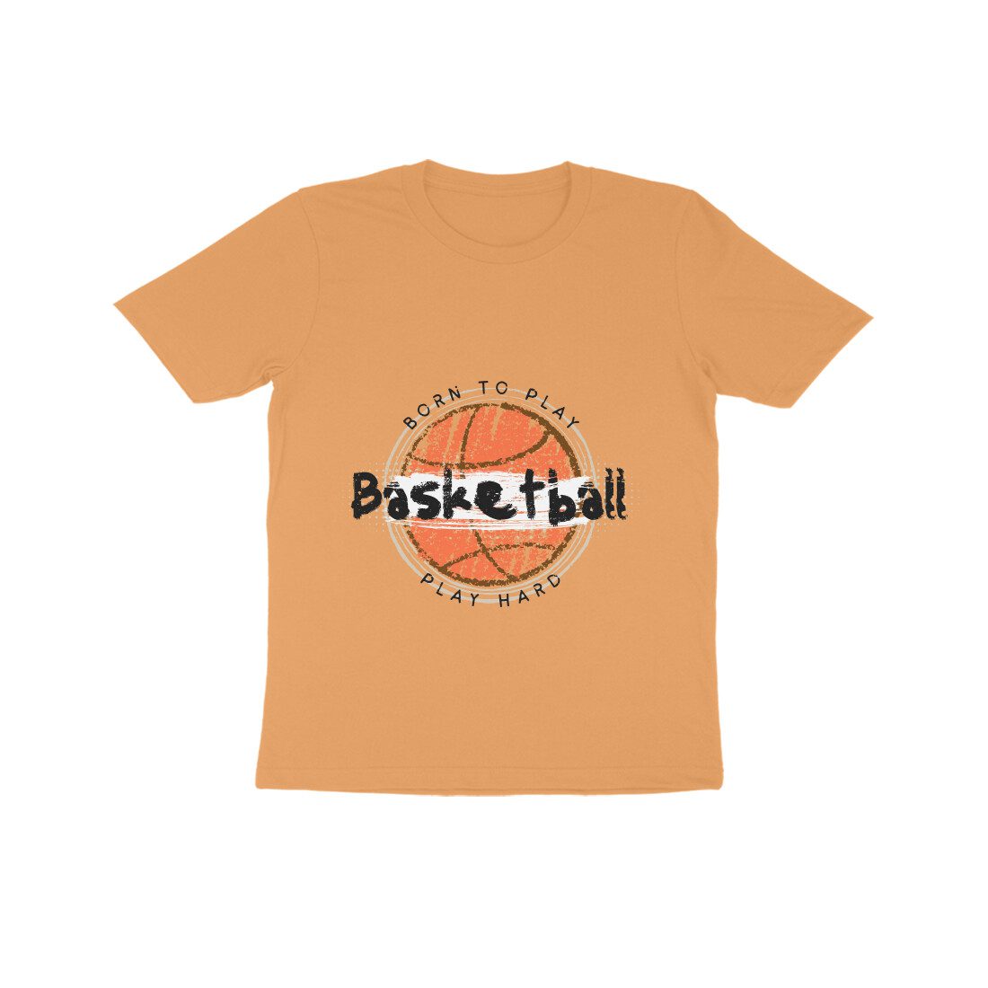 Kids Basket Ball T-Shirt with Born to Play Quote - Fashion Greet