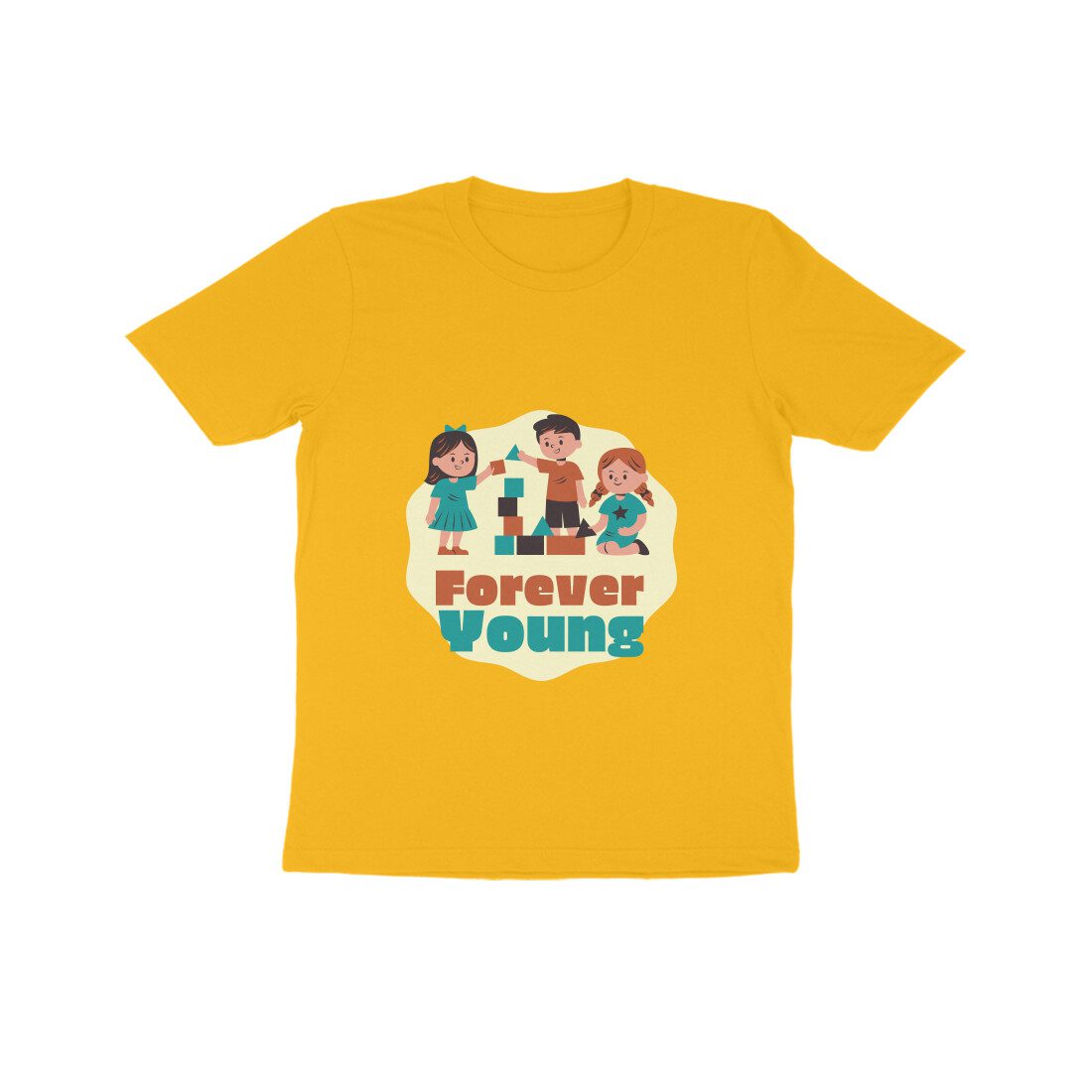 Kids Forever Young T-Shirt - Fashion Greet