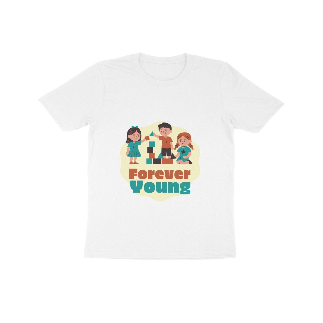 Kids Forever Young T-Shirt - Fashion Greet