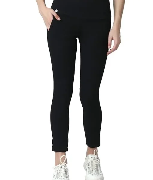 Black Skinny Fit High Waist Ankle Length Jeggings