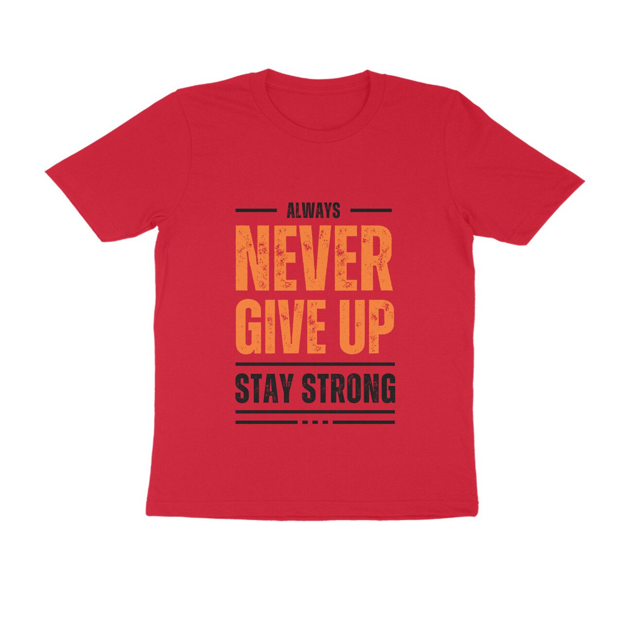 Men’s Never Give Up T-Shirt - Fashion Greet