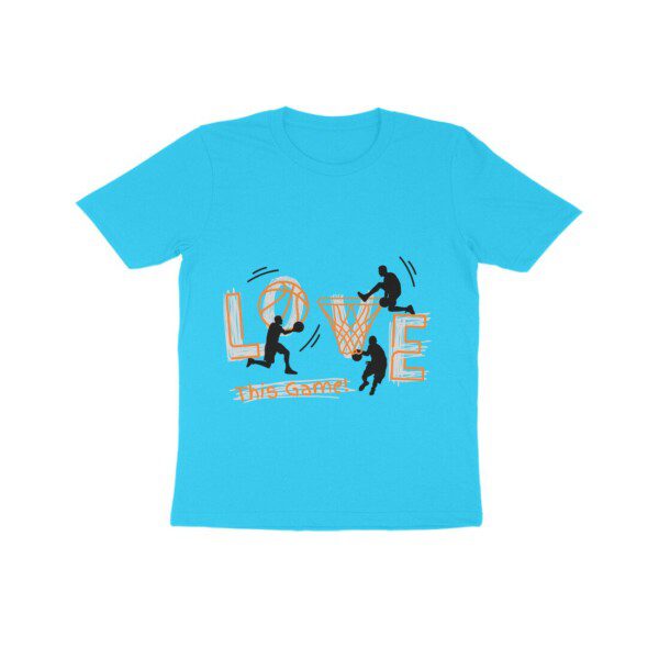 Kids Love This Game T-Shirt with Basketball Theme