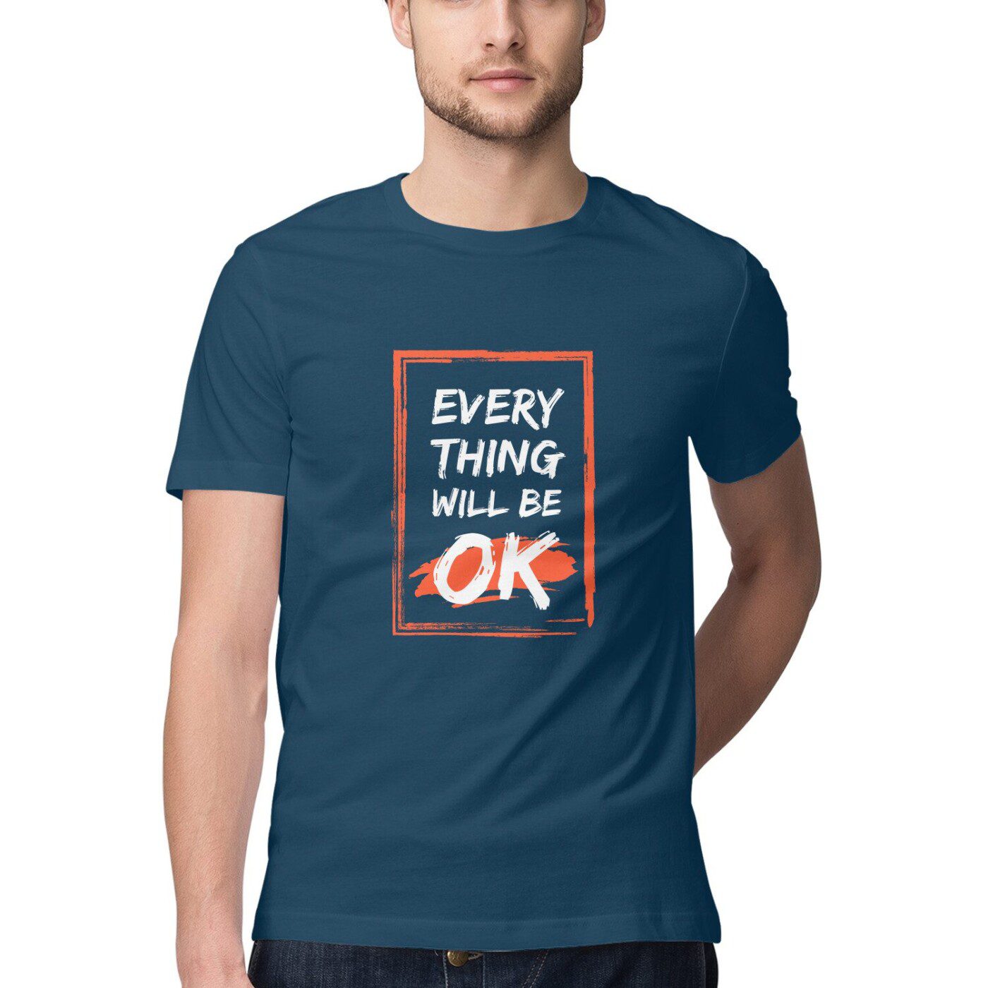 Men’s Every Thing Will Be OK Quoted T-Shirt - Fashion Greet