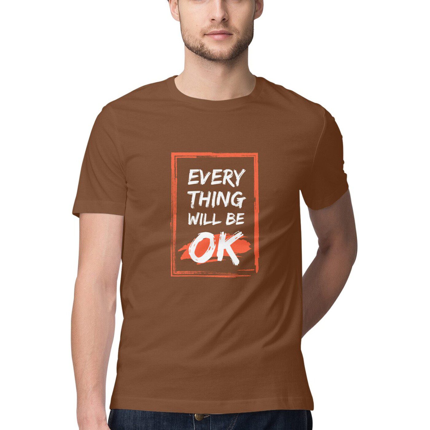 Men’s Every Thing Will Be OK Quoted T-Shirt - Fashion Greet