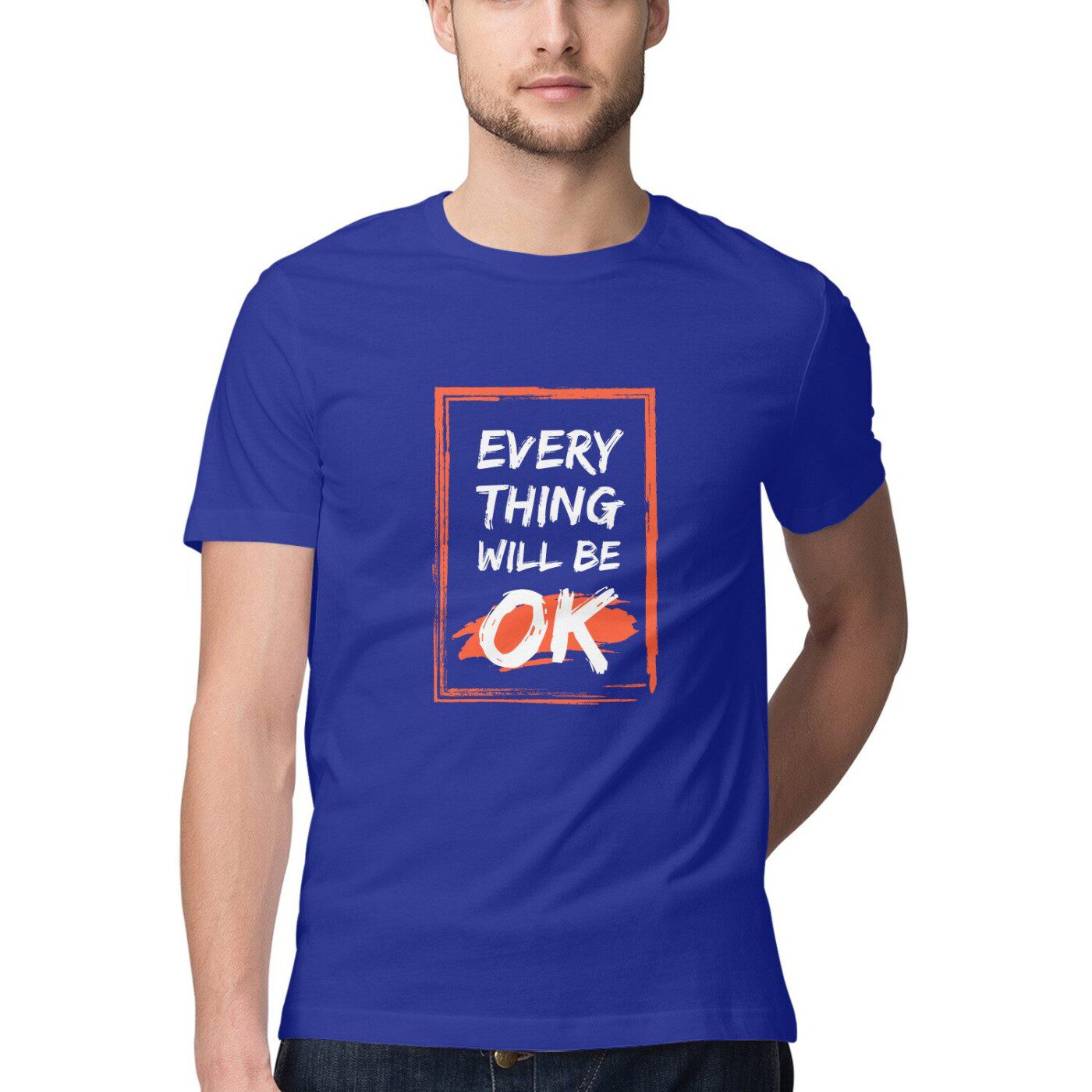 Men’s Every Thing Will Be OK Quoted T-Shirt - Fashion Greet