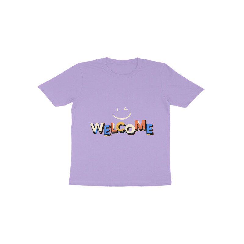 Toddler’s Smiley Welcome T-Shirt - Fashion Greet