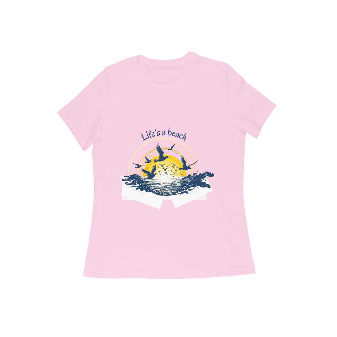 Womens Life is a beach T-Shirt - Fashion Greet