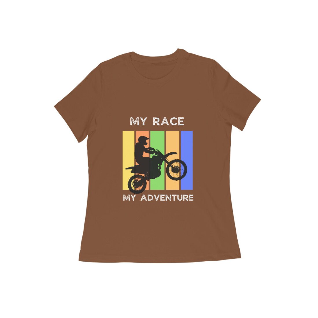 Women’s My Adventure Bike Race T-Shirt - Fashion Greet