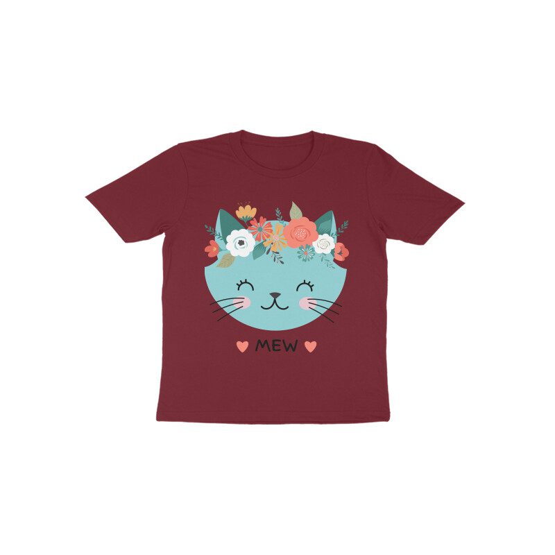 Toddlers Cute Mew Cat Colorful T-Shirt - Fashion Greet