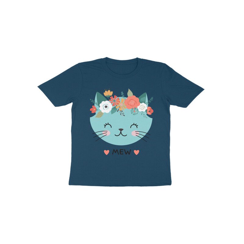 Toddlers Cute Mew Cat Colorful T-Shirt - Fashion Greet