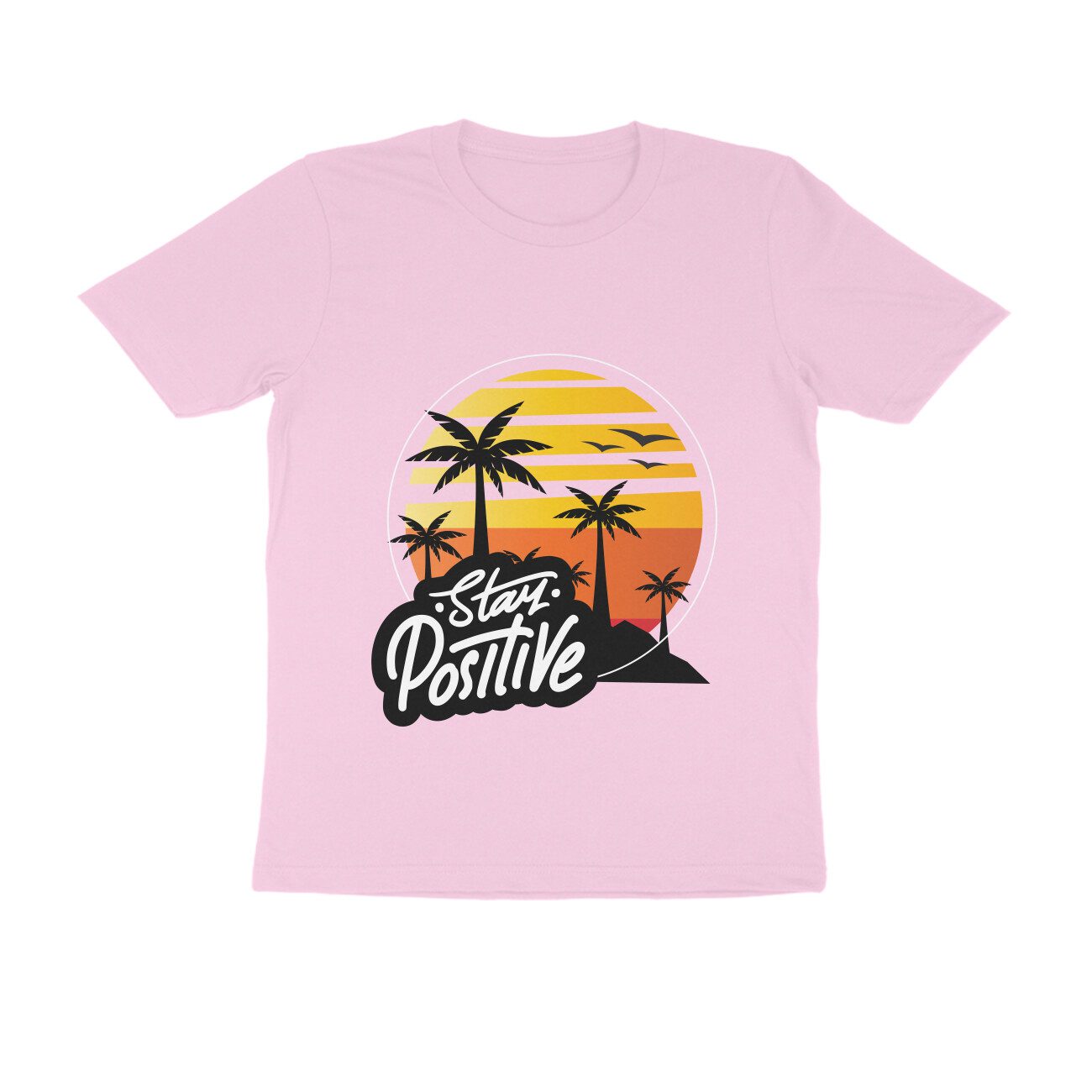 Mens Stay Positive motivational T-Shirt - Fashion Greet
