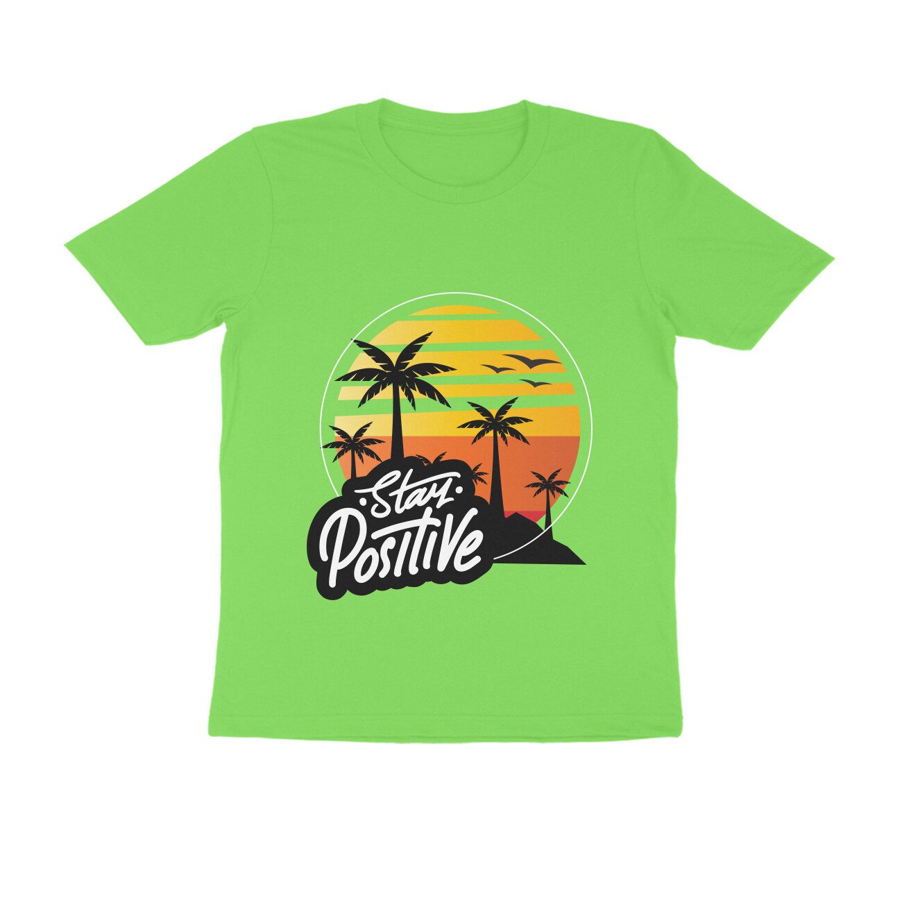Mens Stay Positive motivational T-Shirt - Fashion Greet