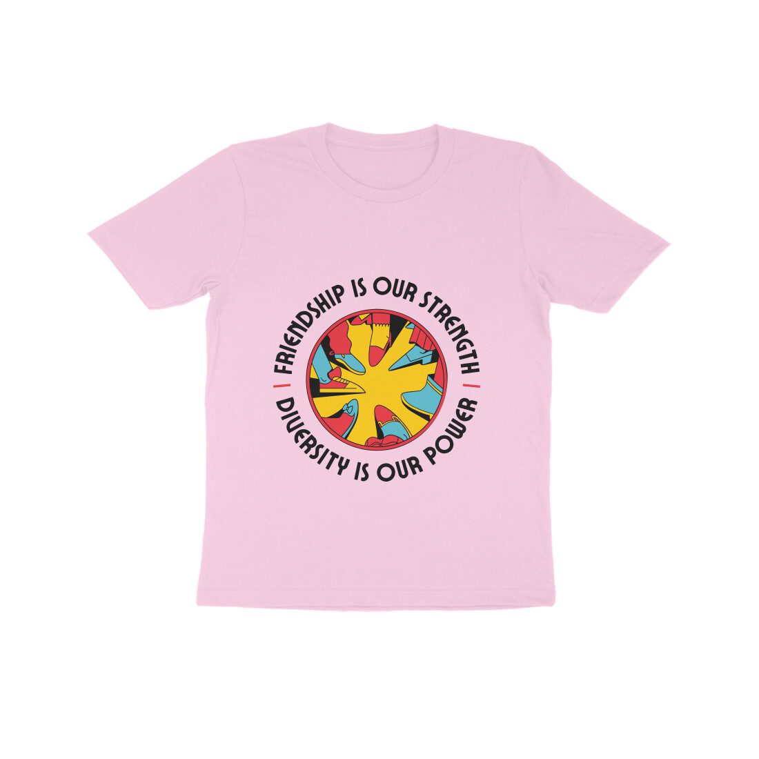 Kids Friendship is our strength theme T-Shirt - Fashion Greet