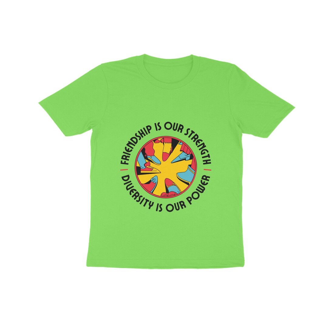 Kids Friendship is our strength theme T-Shirt - Fashion Greet
