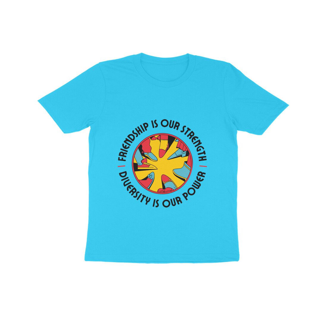 Kids Friendship is our strength theme T-Shirt - Fashion Greet