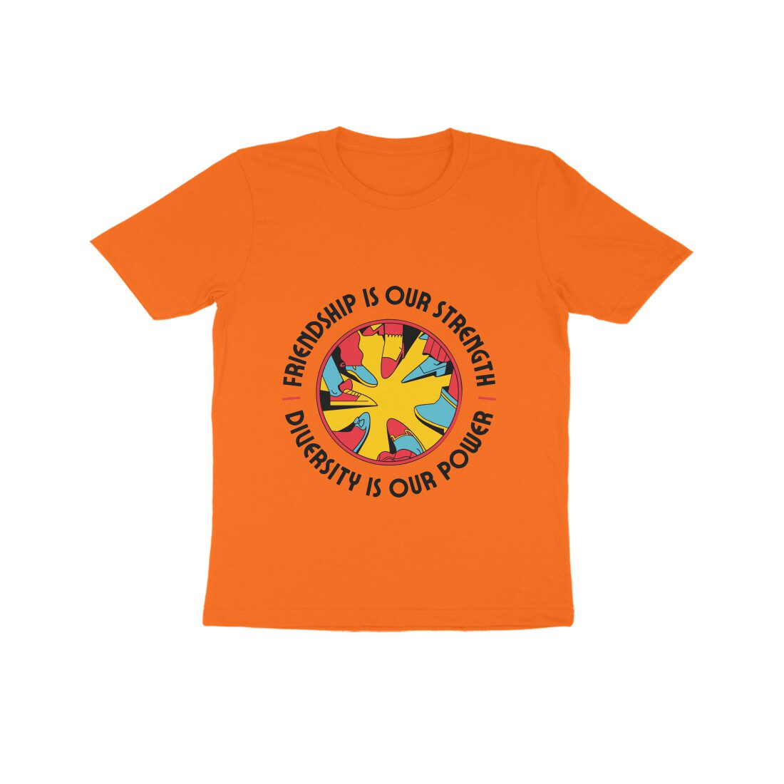 Kids Friendship is our strength theme T-Shirt - Fashion Greet