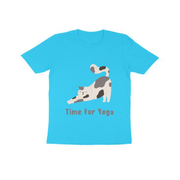 Kids Time for Yoga by Cat T-Shirt