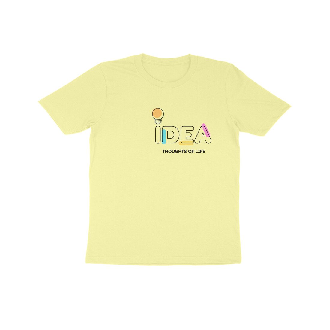 Kids Idea Thoughts of Life Motivational T-Shirt - Fashion Greet