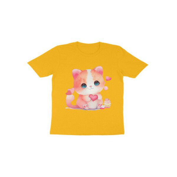 Toddlers Cute Pink Kitten T-Shirt