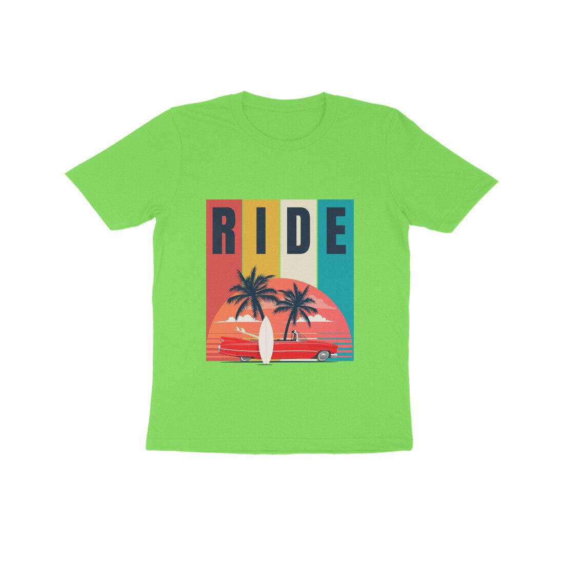 Kids Retro Summer Time Ride T-Shirt - Fashion Greet Kids Retro Summer Time Ride T-Shirt - Fashion Greet