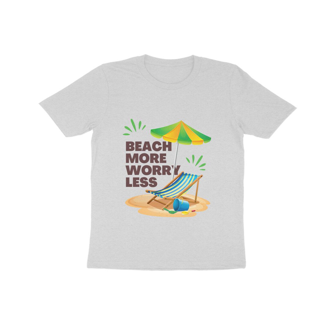 Kids Beach More Worry Less Casual T-Shirt - Fashion Greet Kids Beach More Worry Less Casual T-Shirt - Fashion Greet