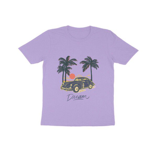 Kids Beach Illustrative Vintage Dream Car T Shirt