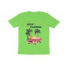 Kids Beach Illustration Retro Ride to Classic Car T Shirt - Fashion Greet
