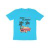 Kids Beach Illustration Retro Ride to Classic Car T Shirt - Fashion Greet
