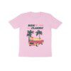 Kids Beach Illustration Retro Ride to Classic Car T Shirt - Fashion Greet