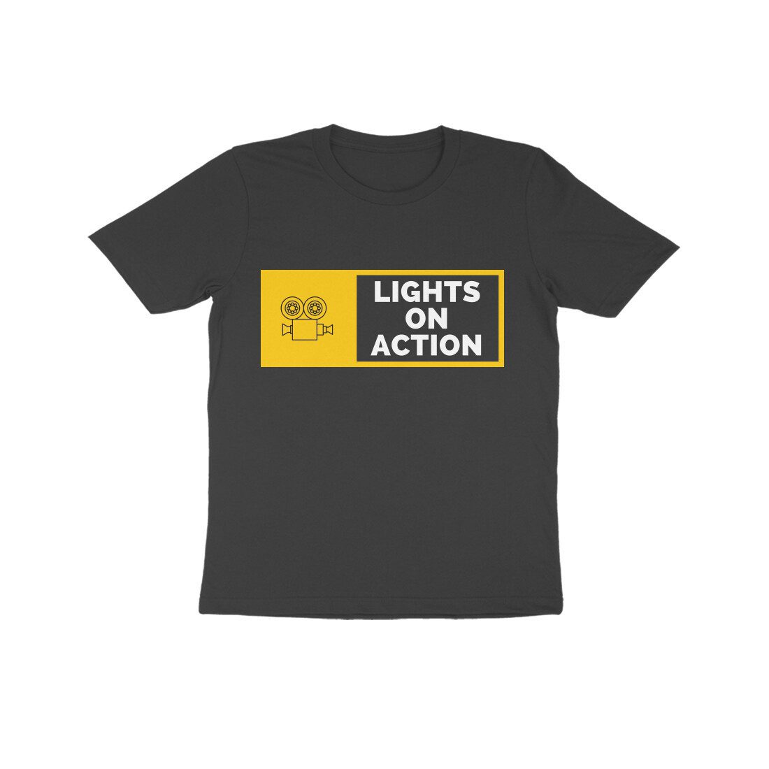Lights On Camera Action T-Shirt - Fashion Greet Lights On Camera Action T-Shirt - Fashion Greet