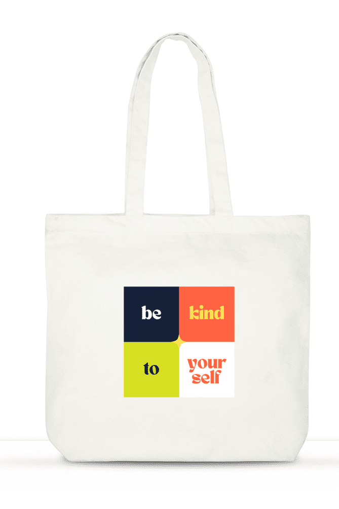 Multipurpose Laptop Tote Bag quoted Be Kind To Yourself - Fashion Greet